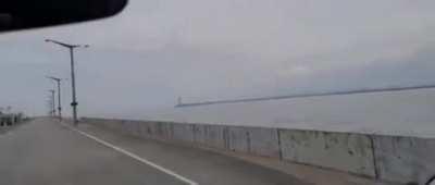 Another video of Russian helicopters crossing the Dnepr during the Hostomel assault on the 24th