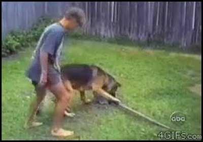 The old shovel trick.