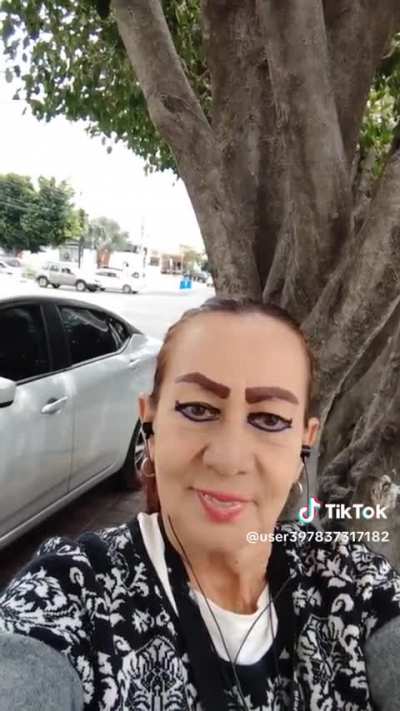 She looks like human taxidermy