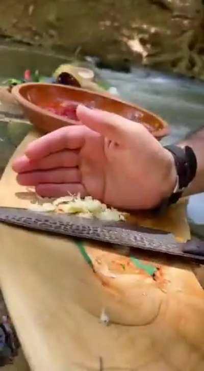 At least he can enjoy the nature | watch until the end