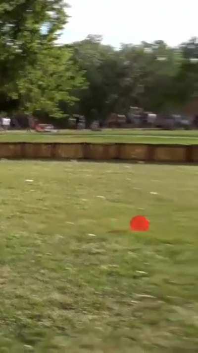 Ezra with nasty spitout