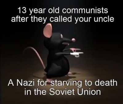 Only Nazis can starve to death🤣🤣