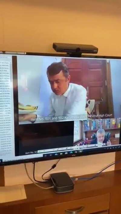 Patna lawyer forgets to turn off camera while eating lunch during virtual court session