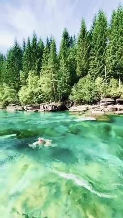 The beautiful river in voss, Norway