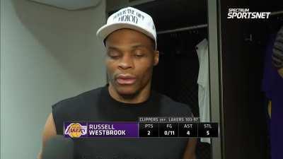 [Highlight] Russell Westbrook’s postgame interview
