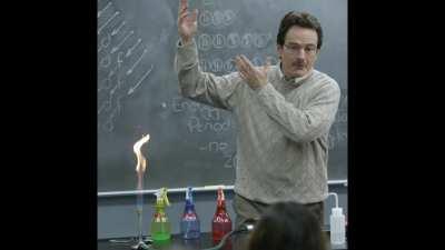 Walter White teaches Jesse how to cook meth IN CLASS. leading to better cool sail