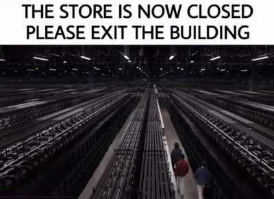 The exit was right behind me, where did it go? IS ANYBODY HERE?!