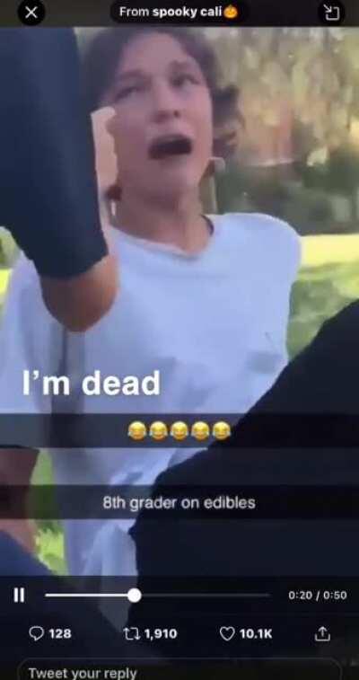 8th grader eats edibles and freaks out