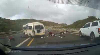 Multiple people ejected in car crash