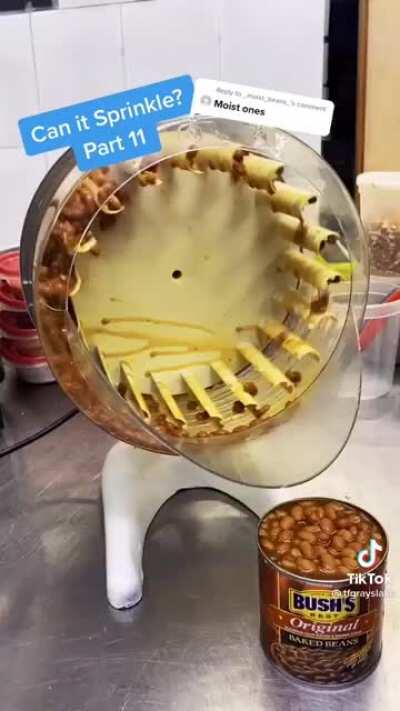 Beans in ice-cream