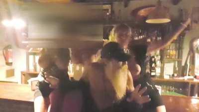 I love nights like this, all us girls dance topless on the bar!