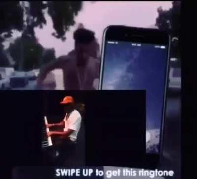 swipe up for this awesome ringtone ⬆📲