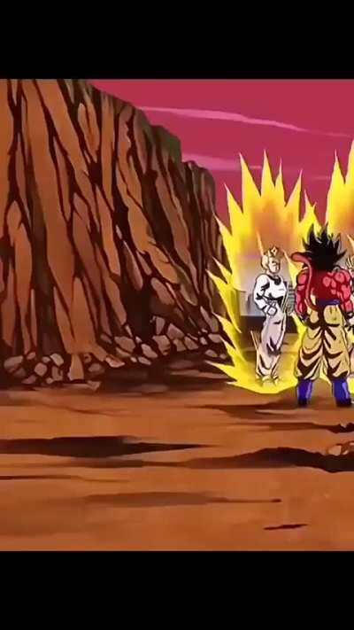 Imagine if This Happened when they were powering up SSJ4 Goku in GT 