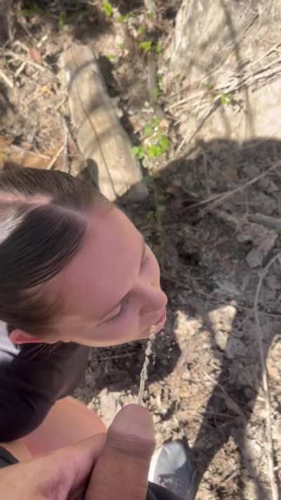 Staying hydrated on my trail run