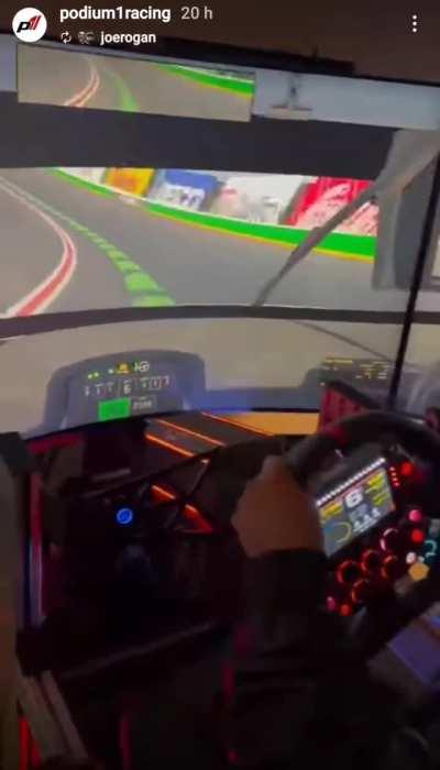 Katt is having fun with Joe's simulator