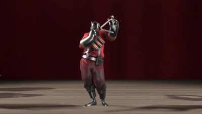 The Mercenary Melody all class taunt that plays the tf2 theme