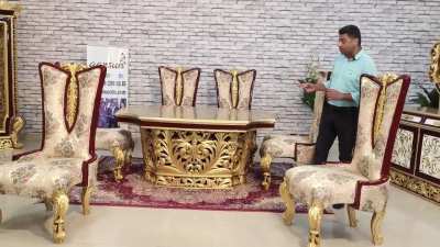 New Design Dining Set with Crockery Cabinet