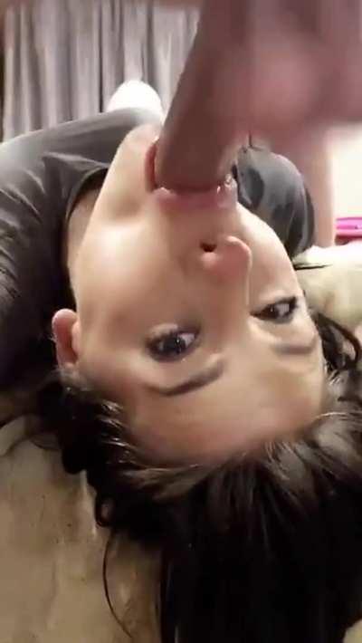 Casual throat poking