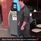 Secret handshake with a stranger..