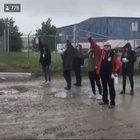 GET OUT THE WAY PROTESTERS BIG DADDY IS COMING