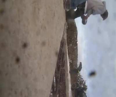 Throwing molotovs down an old mineshaft