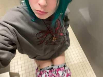 Going pee pee at school