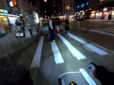 My favorite way to get people out of the bike lane 🐶