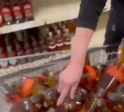 $1 billion worth of American alcohol bottles removed from shelves in Ontario alone.