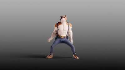 Meowscles Showing His Dance Moves