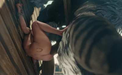 Ciri and Fiend (ZMSFM) [ The Witcher}