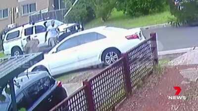 Man beats up and runs over his step dad.