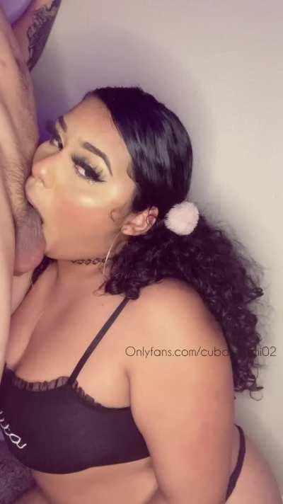 Sucking cock like a good slut 🥺💦