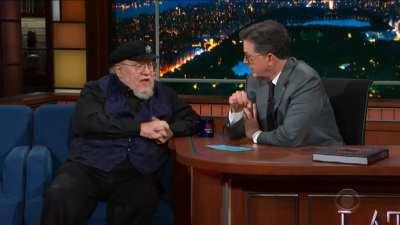 George R.R Martin talks about Elden Ring on Colbert's Late Show