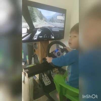 My 2 year old is better than most drivers where I live