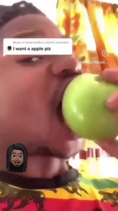 That's a juicy looking apple 🍏