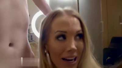 She Suddenly Starts Sucking Him Behind The Scenes