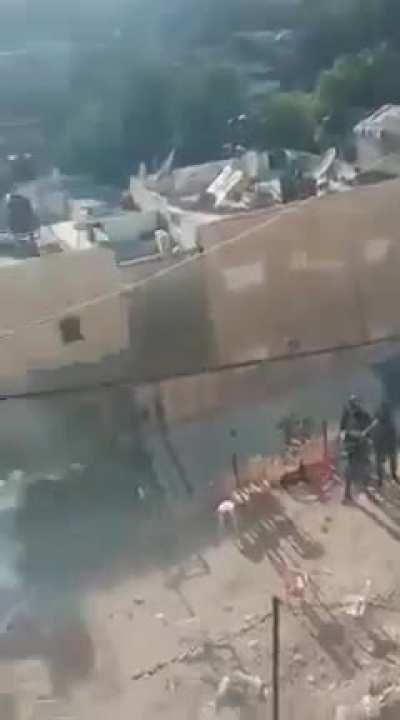 IDF quelling a marathon in solidarity with families facing evictions in Sheikh Jarrah, Silwan.