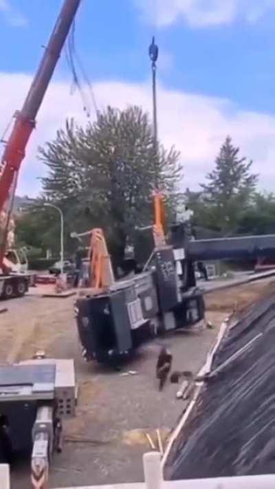 Good thing they were wearing their hard hats