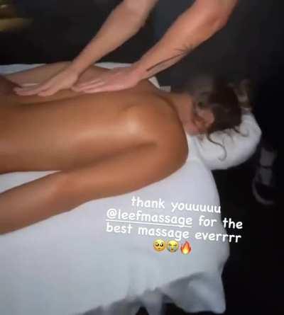 getting a massage