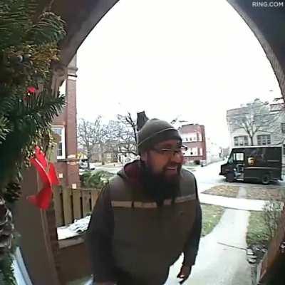 UPS man is Snow white