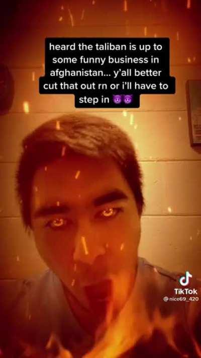 Chad threatens to unleash his powers on the talibans