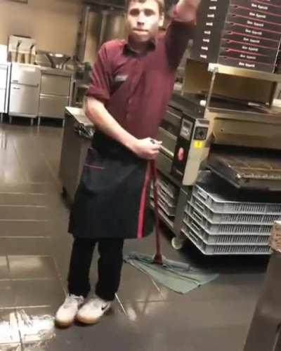 Wcgw dancing on a wet floor without nonslip shoes