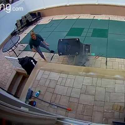 Lets put our grill right next to a drop off, WCGW?