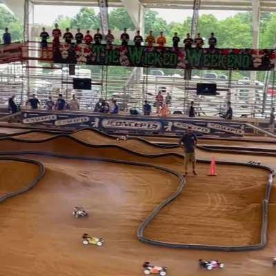 An RC car race