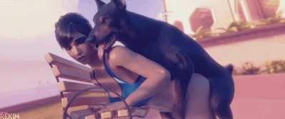 pharah fucking doggy style (rekin 3d)