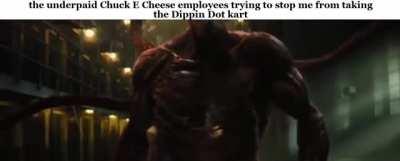 Hope woody Harrelson plays carnage again, and I hope I get dippin dots in my bloodstream soon