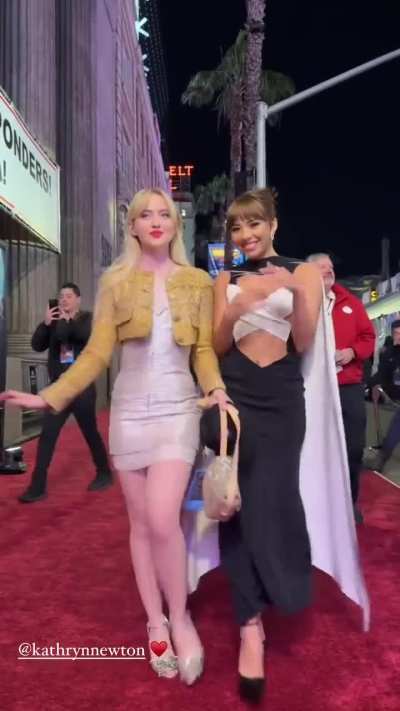 Xochitl Gomez and Kathryn Newton arrived at the Captain America Brave New World Premiere in LA 2025