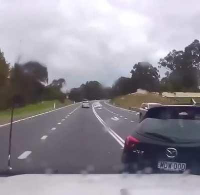 Someone’s a little eager to get on the road.