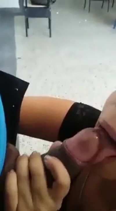 Another Teacher Takes a Facial From Collogue in School