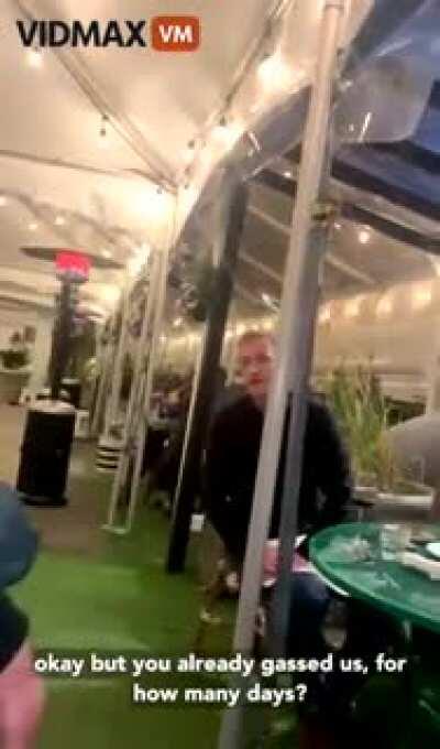 Mayor of Portland enjoys the fruits of his labor when Antifa losers confront him.